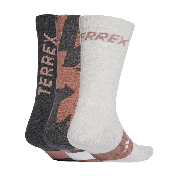 adidas Terrex Multi x 3 Socks - White/Warm Clay/Grey Six