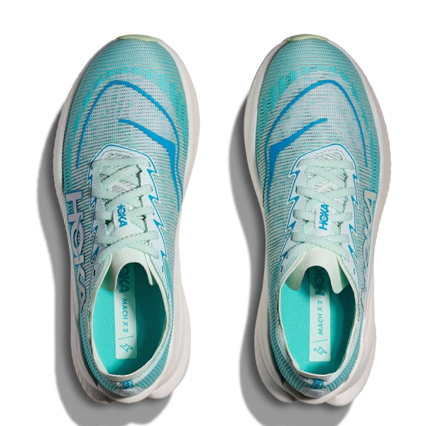 Hoka Mach X 2 - Snow Melt/Blue Spark