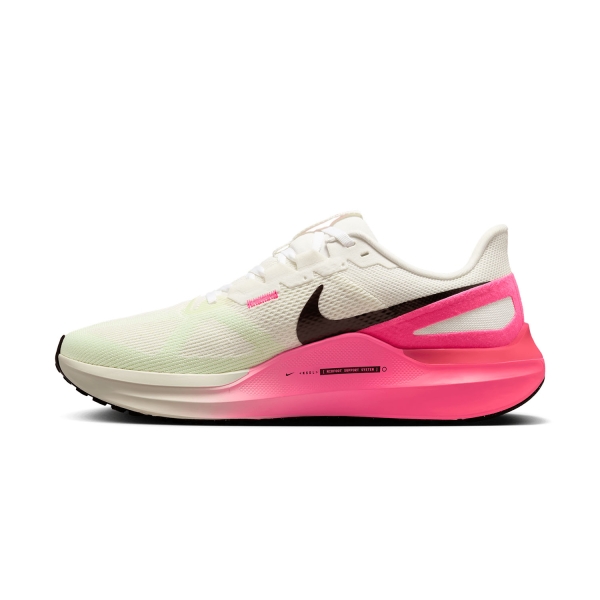 Nike Air Zoom Structure 25 CM - Sail/Sequoia/Hyper Pink/Bright Crimson