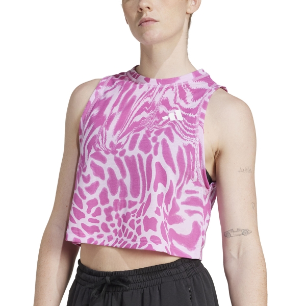 Canotta Fitness e Training Donna adidas CLIMACOOL Top  Bliss Lilac JC6650