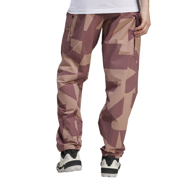 adidas Terrex Xploric Cargo Printed Pantaloni - Burgundy/Warm Clay/Preloved Fig/Preloved Crimson