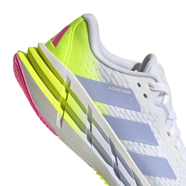 adidas Adistar 3 - FTWR White/Violet Tone/Lucid Lemon