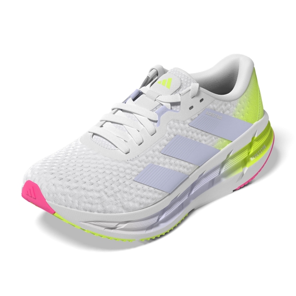 adidas Adistar 3 - FTWR White/Violet Tone/Lucid Lemon