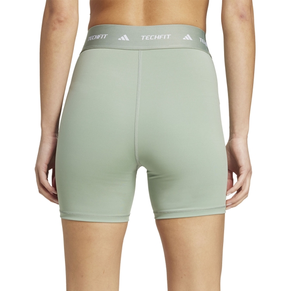 adidas TechFIT 5in Shorts - Silver Green