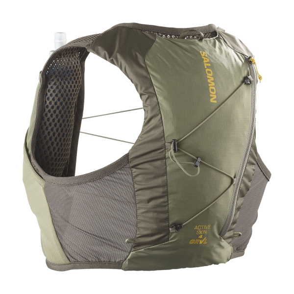 Salomon Active Skin 4 GRVL Set Backpack - Wren/Deep Lichen Green/Spicy Mustard
