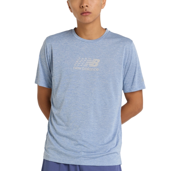 Camisetas Running Hombre New Balance Athletics Graphic Camiseta  Dusk Shower MT51204DUS