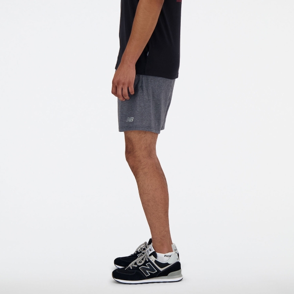 New Balance Heathertech 7in Shorts - Black