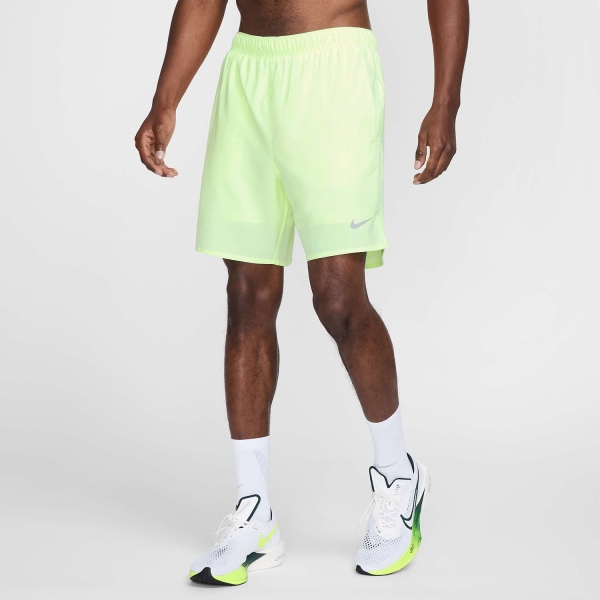 Nike Challenger 2 in 1 7in Pantaloncini - Barely Volt/Reflective Silver