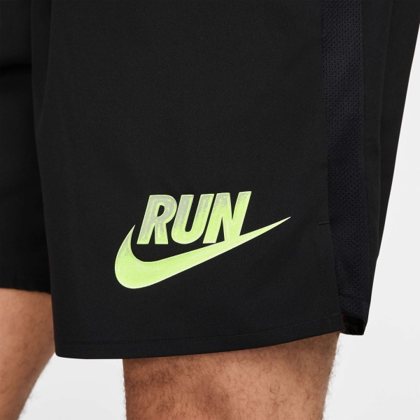 Nike Challenger Run 7in Pantaloncini - Black/Barely Volt