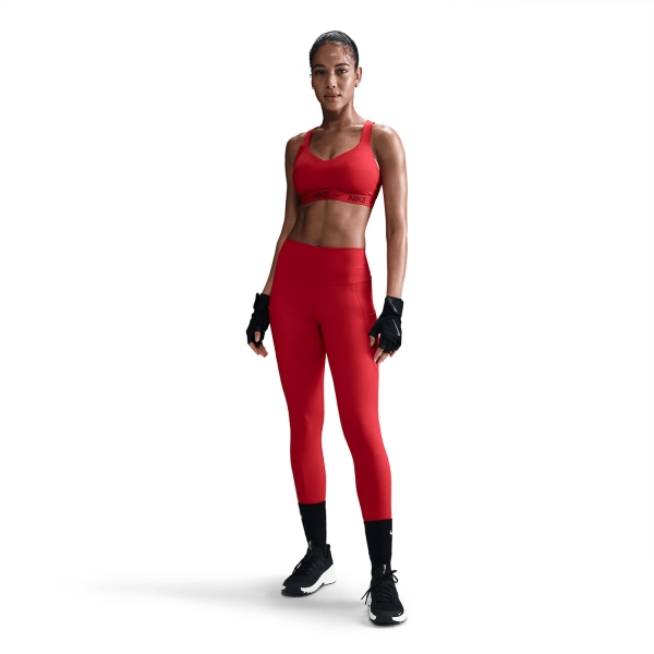 Nike Dri-FIT Indy Reggiseno Sportivo - University Red/Dark Team Red