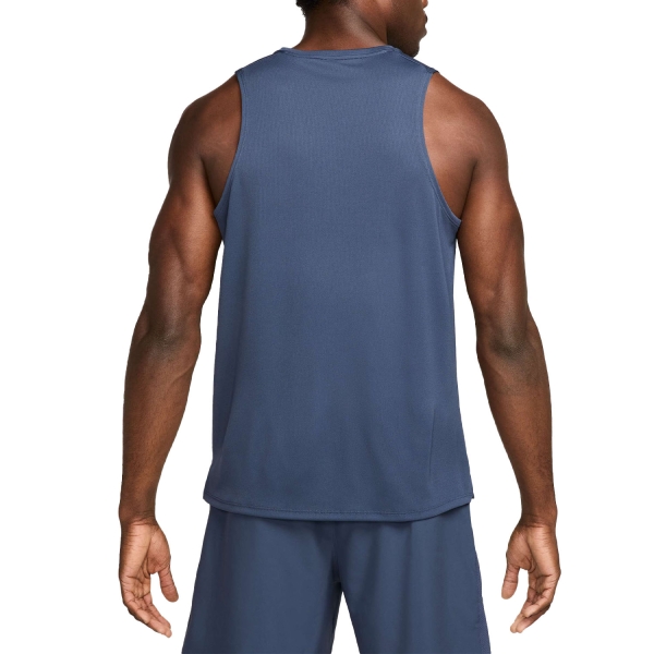 Nike Dri-FIT Miler Run Canotta - Thunder Blue/Reflective Silver
