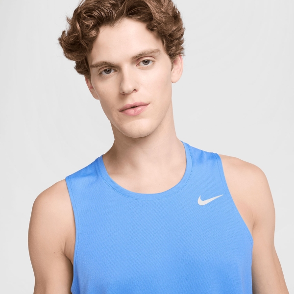 Nike Dri-FIT Miler Run Canotta - University Blue/Reflective Silver