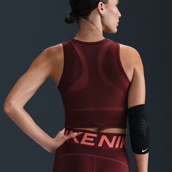 Nike Dri-FIT Pro Top - Dark Team Red/White