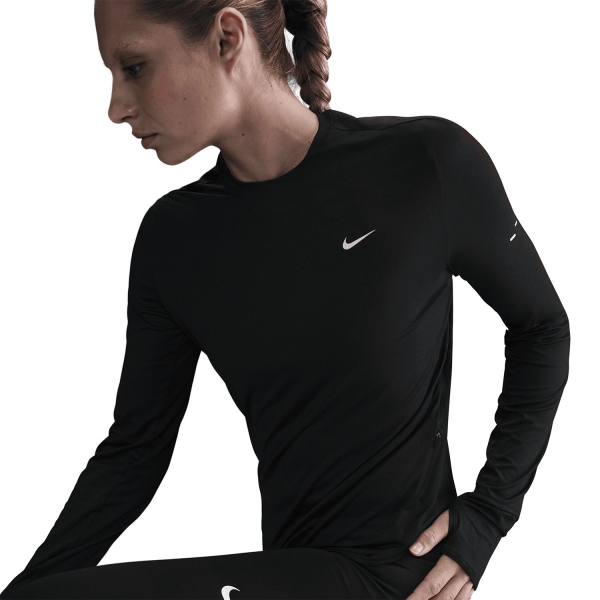 Nike Dri-FIT Swift Maglia - Black/Reflective Silver