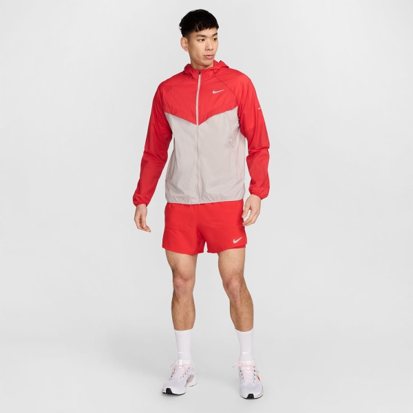 Nike Dri-FIT UV Stride Chaqueta - University Red/Reflective Silver