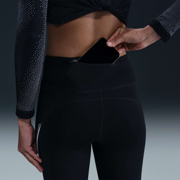 Nike Fast 7/8 Swoosh Tights - Black