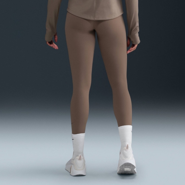 Nike One Logo Tights - Mink Brown/Black