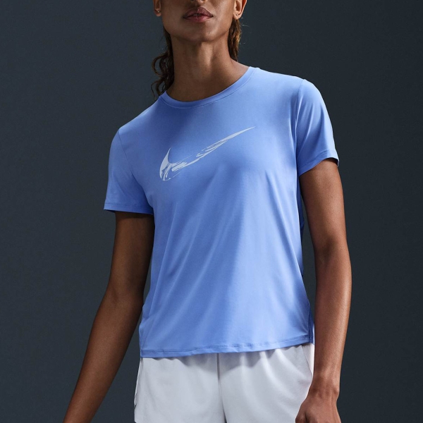 Maglietta Running Donna Nike Nike One Swoosh Logo Maglietta  Royal Pulse/Football Grey  Royal Pulse/Football Grey 