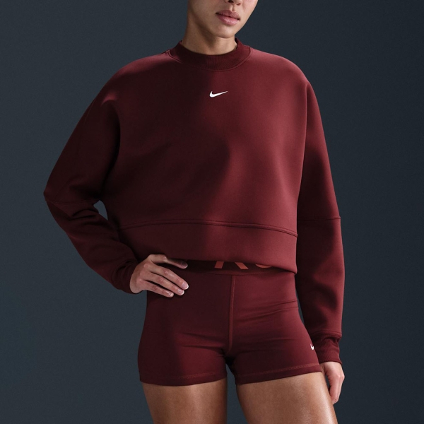 Felpe Running Donna Nike Prima Felpa  Dark Team Red/Magic Ember/White HJ1186619