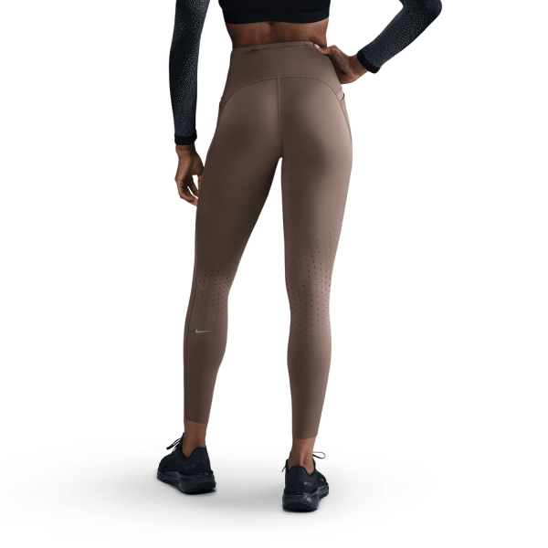 Nike Swift 7/8 Tights - Mink Brown/Reflective Silver