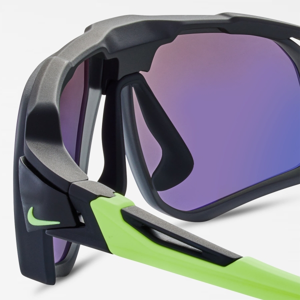 Nike Flyfree Sunglasses - Matte Black/Green Mirror/Road Tint