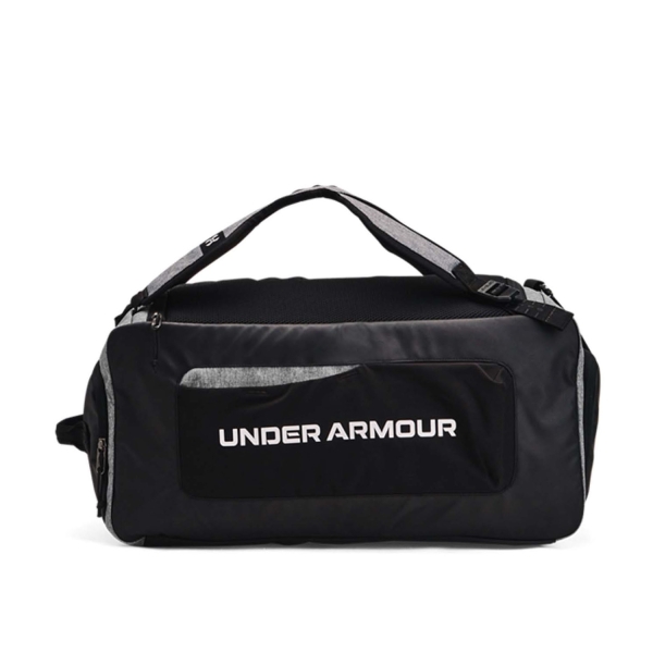Under Armour Contain Duo Borsone Medio - Castlerock Medium Heather/Black/White