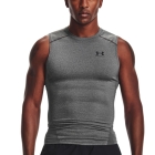 Under Armour HeatGear Compression Canotta - Carbon Heather/Black