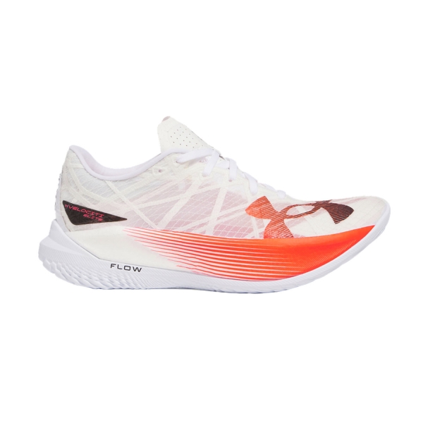 Scarpe Running Performance Uomo Under Armour Flow Velociti Elite 2  White/Ares Red/Black 30272050104