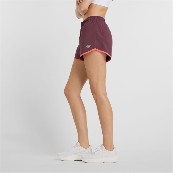 New Balance Performance 3in Shorts - Faded Plum