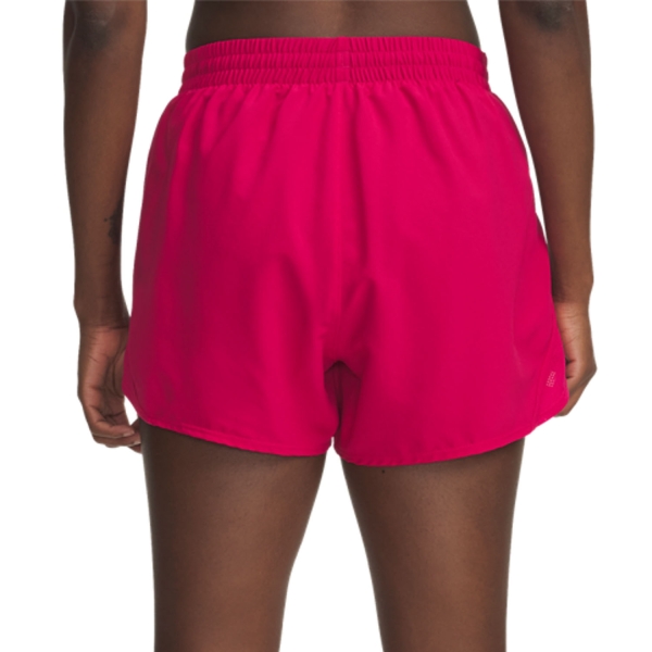 Under Armour Fly By 4in Pantaloncini - Shaded Fuchsia/Reflective