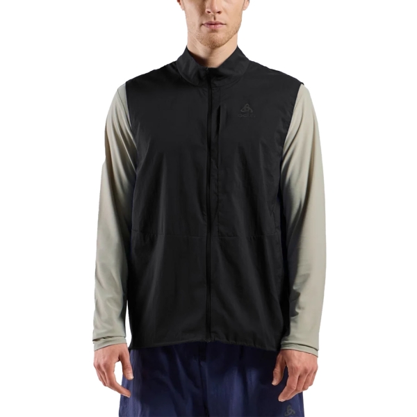 Giacca Running Uomo Odlo Zeroweight Gilet  Black 31574215000