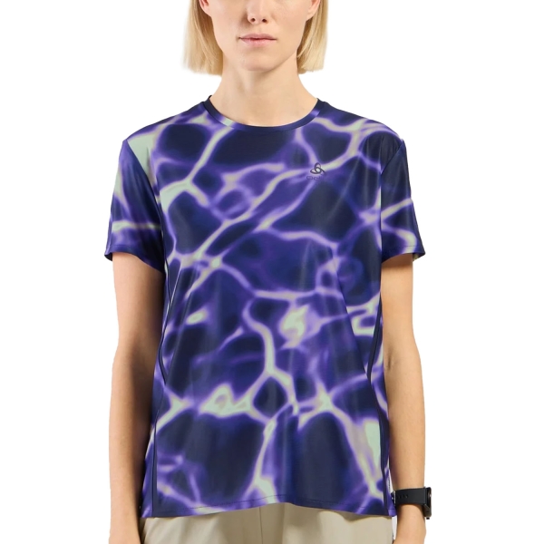 Camiseta Running Mujer Odlo Zeroweight ChillTec Print Camiseta  Afterparty 31587121121