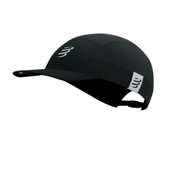 Berretti e Fasce Trail Running Compressport 5 Panel Light Logo Cappello  Black XHWU7369038