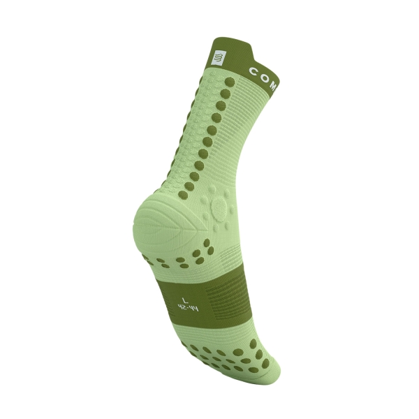 Compressport Pro Racing V4.0 Trail Calze - Shadow Lime/Woodbine