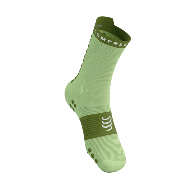 Compressport Pro Racing V4.0 Trail Calze - Shadow Lime/Woodbine