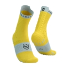 Compressport Pro Racing V4.0 Trail Calze - Maize/Dawn Blue