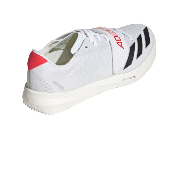 adidas adizero Triple Jump/Pole Vault - Cloud White/Core Black/Lucid Red