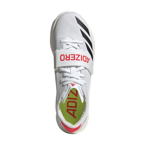 adidas adizero Triple Jump/Pole Vault - Cloud White/Core Black/Lucid Red