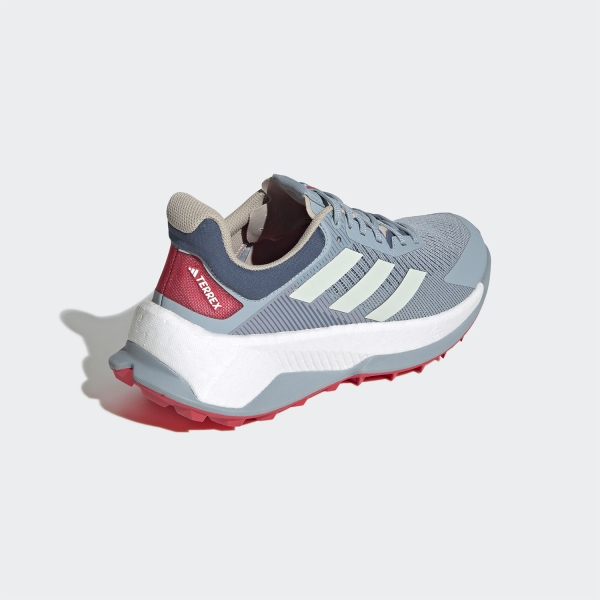 adidas Terrex Soulstride Ultra - Magic Grey/Linen Green/Pure Ruby