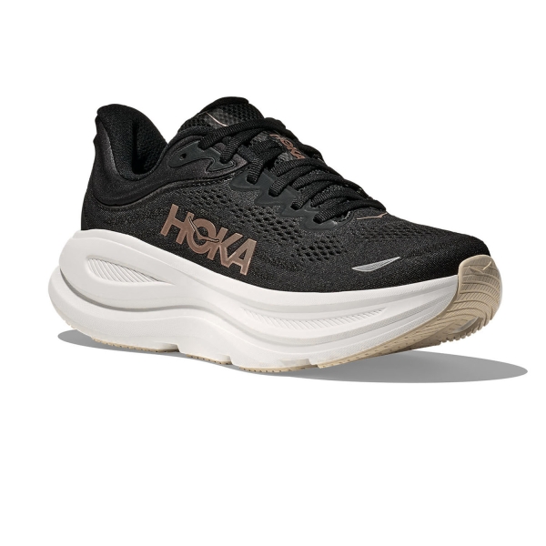 Hoka Bondi 9 - Black/Rose Gold