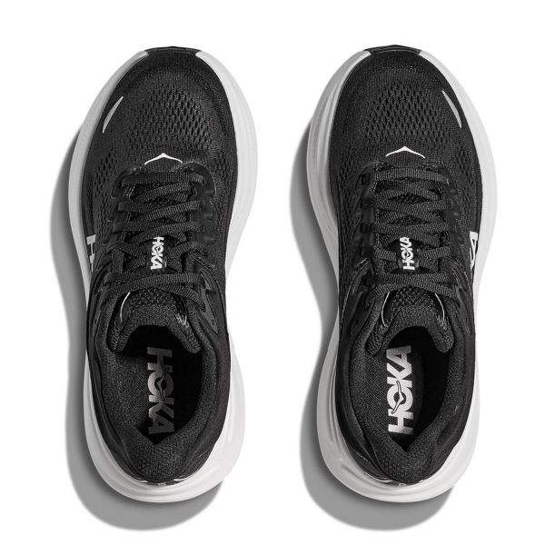 Hoka Bondi 9 Wide - Black/White