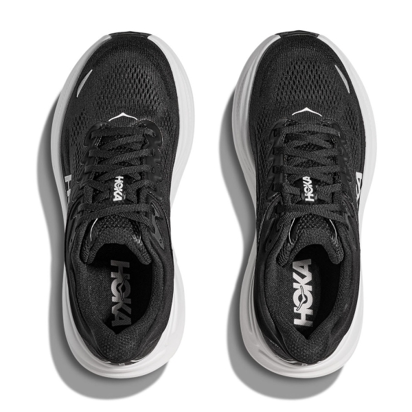 Hoka Bondi 9 Wide - Black/White