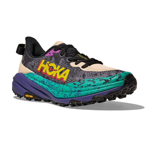Hoka Speedgoat 6 - Oatmeal/Mountain Iris