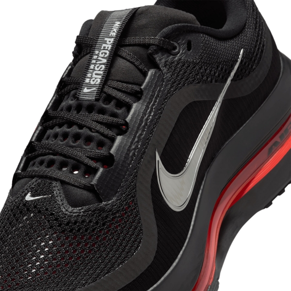 Nike Pegasus Premium - Black/Metallic Silver/Bright Crimson