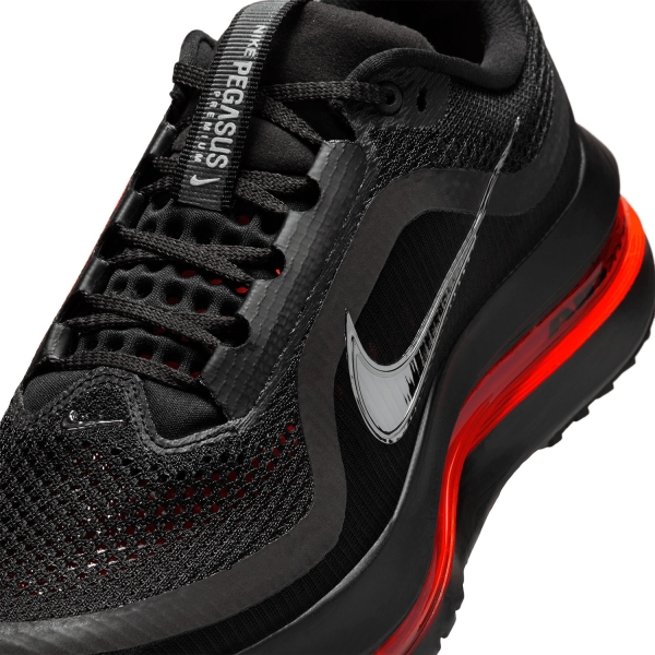 Nike Pegasus Premium - Black/Metallic Silver/Bright Crimson