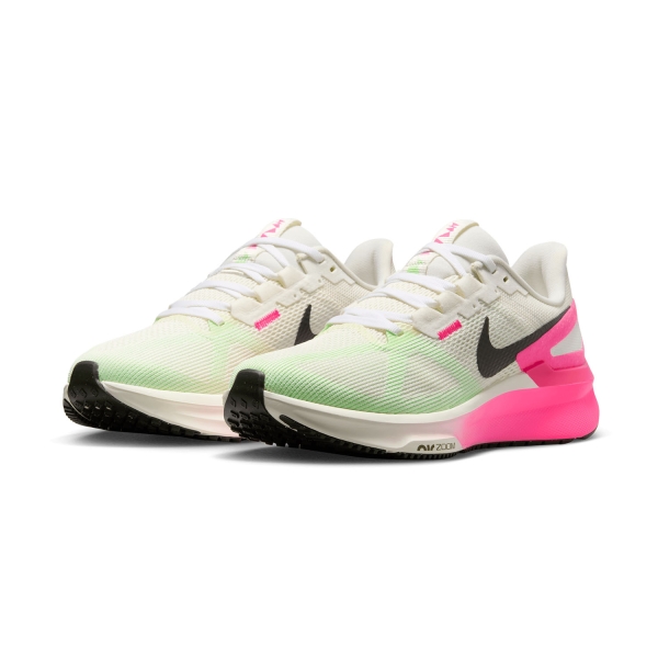 Nike Air Zoom Structure 25 CM - Sail/Sequoia/Hyper Pink/Bright Crimson