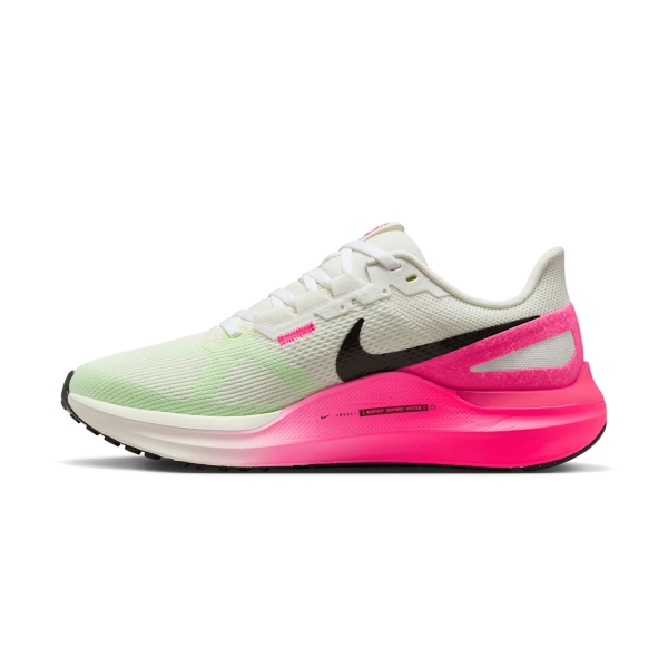 Nike Air Zoom Structure 25 CM - Sail/Sequoia/Hyper Pink/Bright Crimson