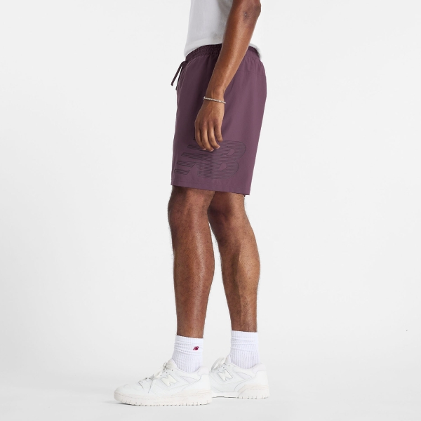 New Balance Essentials Graphic 7in Pantaloncini - Faded Plum