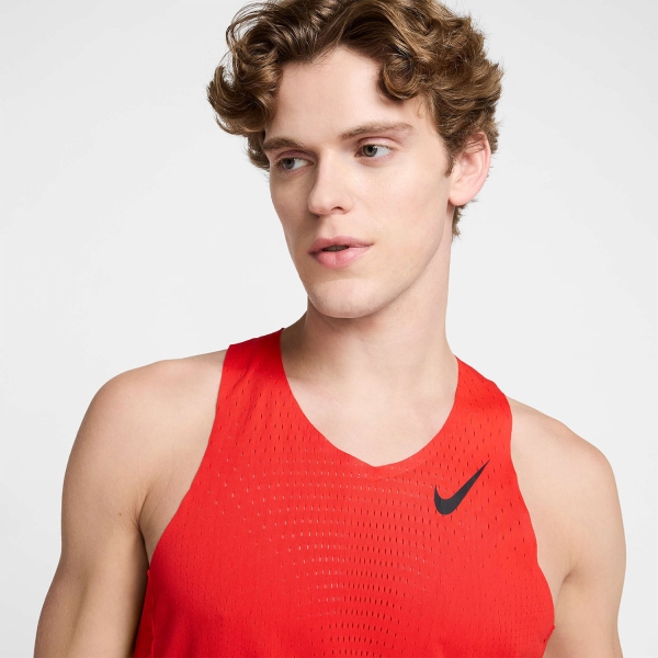 Nike Dri-FIT ADV AeroSwift Tank - Light Crimson/Black