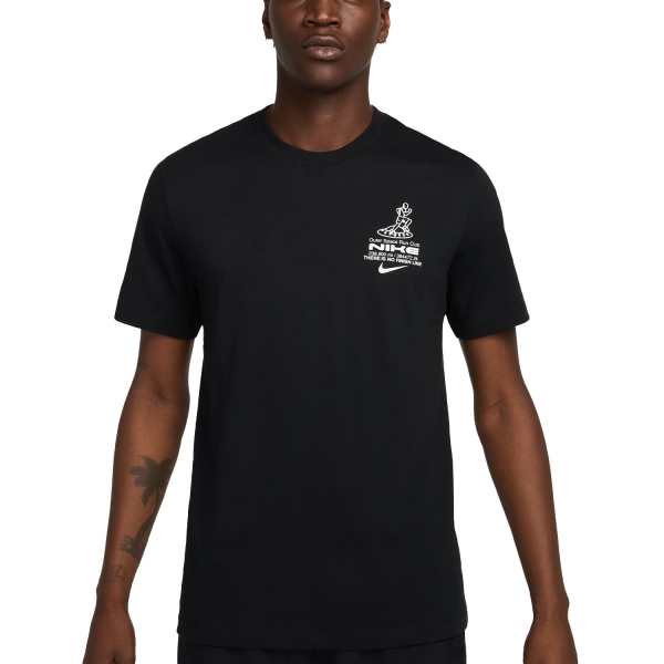 Maglietta Running Uomo Nike Graphic Maglietta  Black HJ3617010
